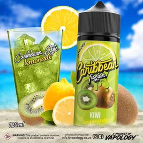 Vapology Caribbean Fusion Freebase 120ml 2mg - KIWI LEMONADE