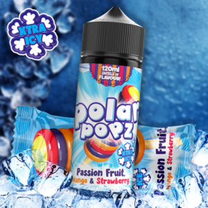 Vapology Polar Popz Xtra Icy Freebase 120ml 2mg - PASSION FRUIT MANGO & STRAWBERRY