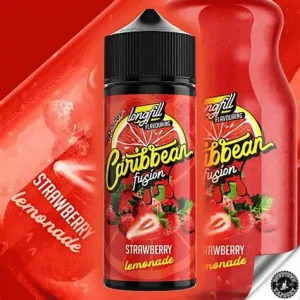 VAPOLOGY CARIBBEAN FUSION FREEBASE 120ml 2mg PREMIXED - STRAWBERRY LEMONADE