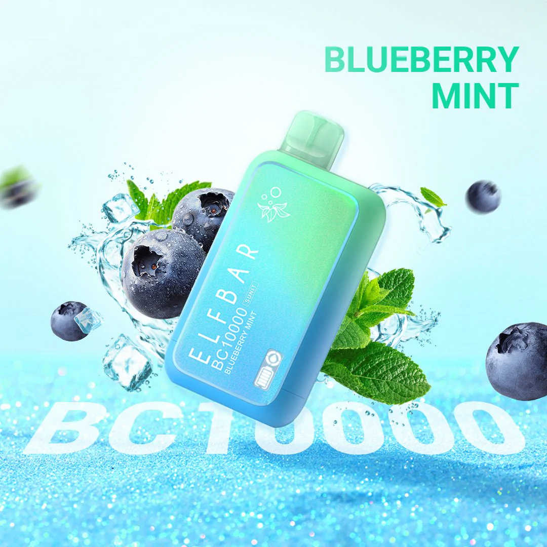 ELFBAR BC10 000 PUFF - BLUEBERRY MINT 5%