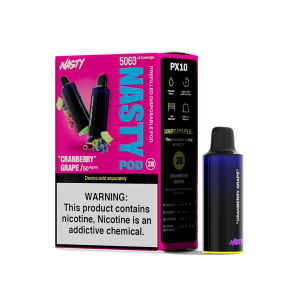 NASTY PX10 POD (2 X 5000 PUFF PODS) - 5% CRANBERRY GRAPE