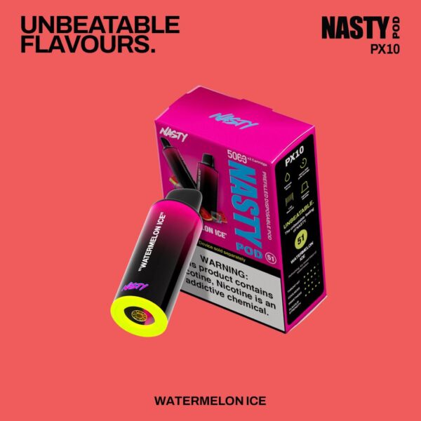 NASTY POD (2 X 5000 PUFF PODS) - 5% WATERMELON ICE