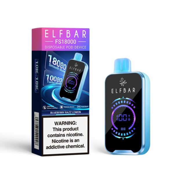 ELFBAR 18 000 PUFF - 5% BLUEBERRY RAZZ LEMON