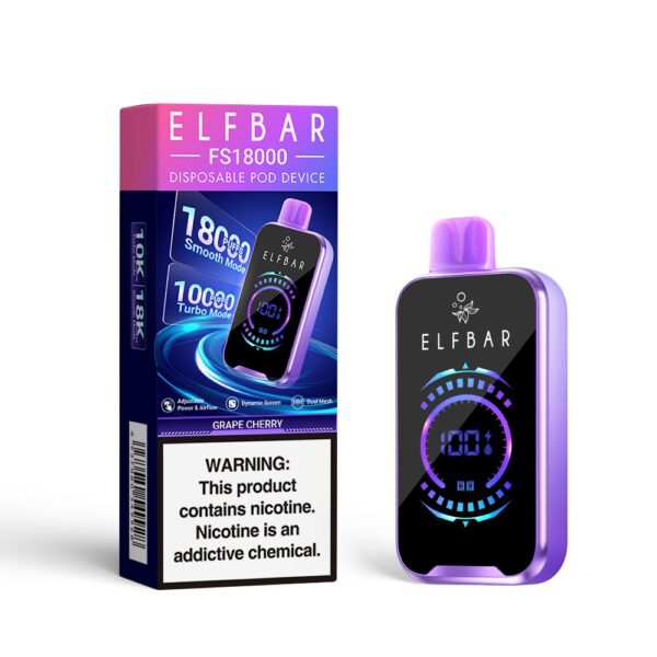 ELFBAR 18 000 PUFF - 5% GRAPE CHERRY