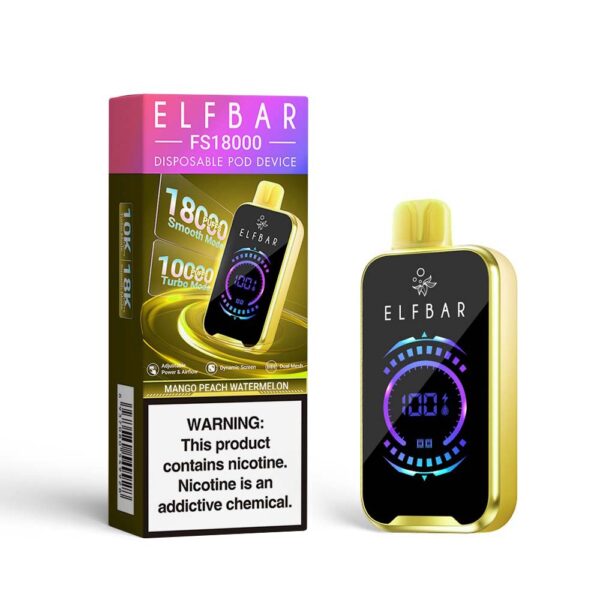 ELFBAR 18 000 PUFF - 5% MANGO PEACH WATERMELON