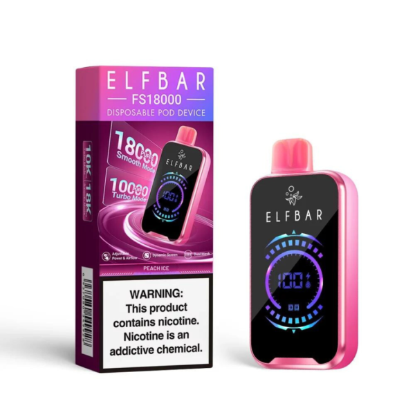 ELFBAR 18 000 PUFF - 5% PEACH ICE