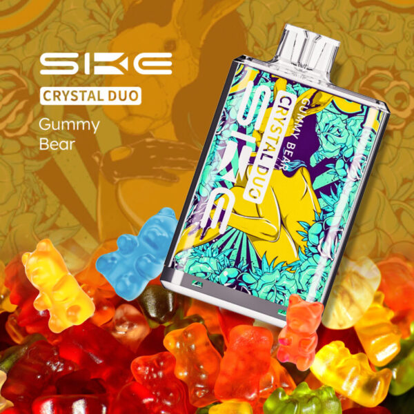 CRYSTAL BAR DUO (6000 PUFF) 5% - GUMMY BEAR