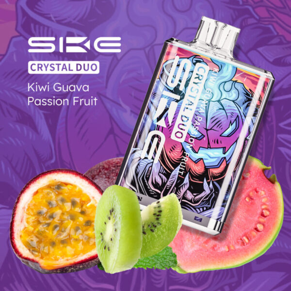 CRYSTAL BAR DUO (6000 PUFF) 5% - KIWI PASSION FRUIT GUAVA