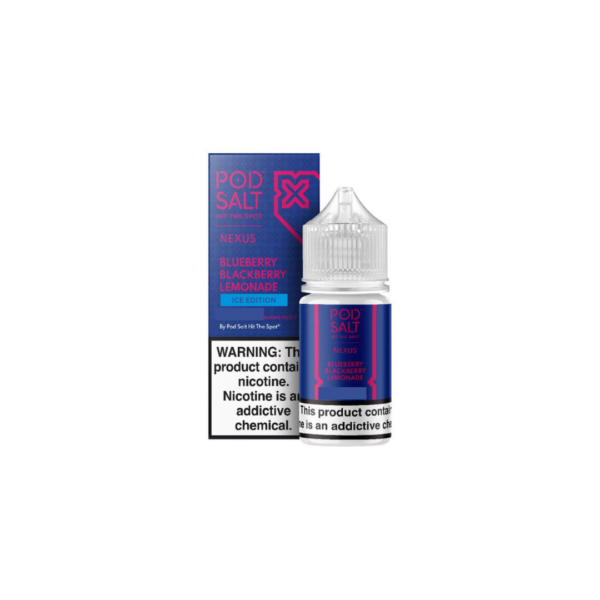 POD SALT NEXUS E-LIQUID 50MG 30ML - BLUEBERRY BLACKBERRY LEMONADE ICE