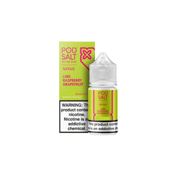 POD SALT NEXUS E-LIQUID 50MG 30ML - LIME RASPBERRY GRAPEFRUIT