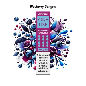 AIRSPOPS ONE USE 3ML 5% - BLUEBERRY SANGRIA