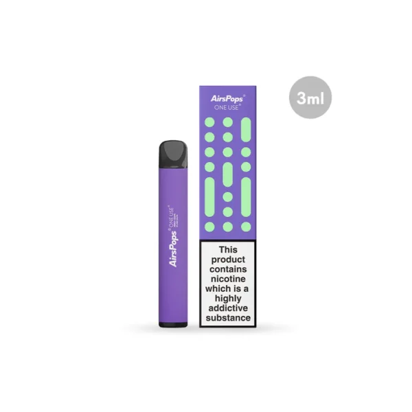 AIRSPOPS ONE USE 3ML 0% - FREEZY GRAPE