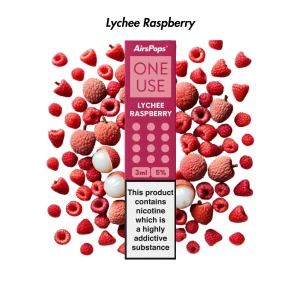 AIRSPOPS ONE USE 3ML 5% - LYCHEE RASPBERRY