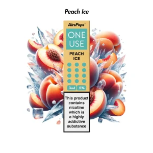 AIRSPOPS ONE USE 3ML 5% - PEACH ICE