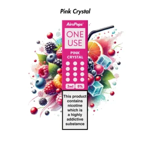 AIRSPOPS ONE USE 3ML 5% - PINK CRYSTAL