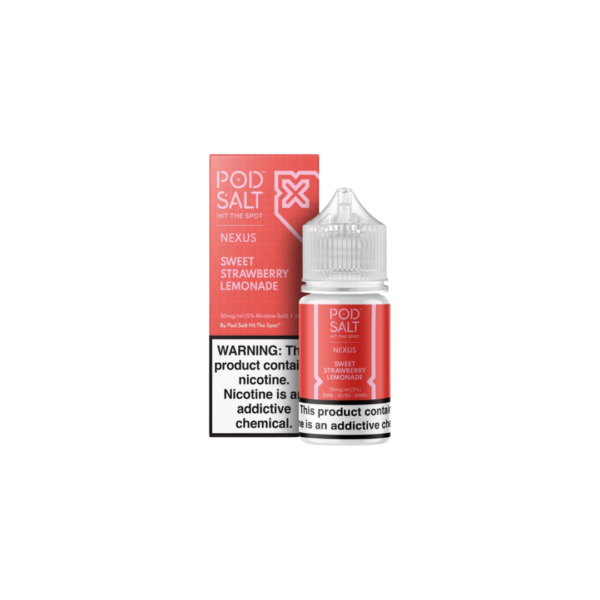 POD SALT NEXUS E-LIQUID 50MG 30ML - SWEET STRAWBERRY LEMONADE