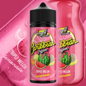 VAPOLOGY CARRIBEAN FUSION - TRIPLE MELON LEMONADE LONG FILL 120ml Capacity (30ml Flavor Concentrate)