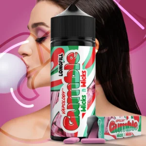 VAPOLOGY GUMBLE - WICKS 'N WICKS LONG FILL 120ml Capacity (30ml Flavor Concentrate)