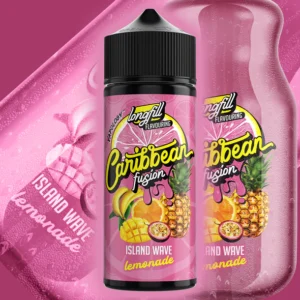 VAPOLOGY CARRIBEAN FUSION - ISLAND WAVE LEMONADE LONG FILL 120ml Capacity (30ml Flavor Concentrate)