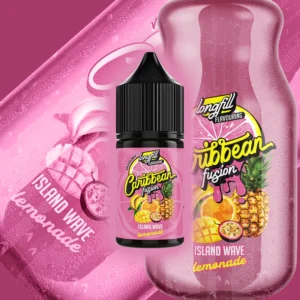 VAPOLOGY CARRIBEAN FUSION - ISLAND WAVE LEMONADE LONG FILL 30ml Capacity (15ml Flavor Concentrate)