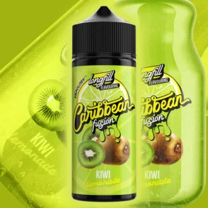 VAPOLOGY CARRIBEAN FUSION - KIWI LEMONADE LONG FILL 120ml Capacity (30ml Flavor Concentrate)