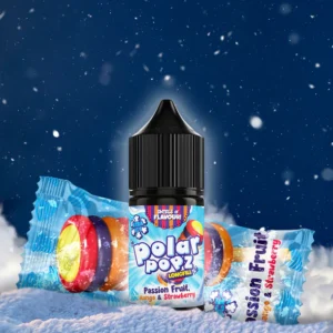 VAPOLOGY POLAR POPZ - PASSION FRUIT, MANGO AND STRAWBERRY LONG FILL 30ml Capacity (15ml Flavor Concentrate)