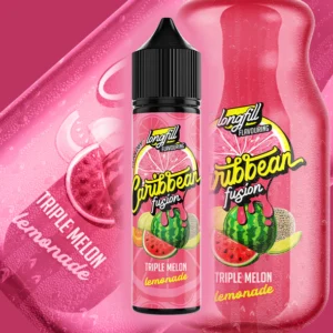 VAPOLOGY CARRIBEAN FUSION - TRIPLE MELON LEMONADE LONG FILL 60ml Capacity (30ml Flavor Concentrate)