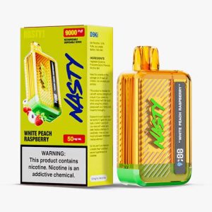 NASTY D9Ki 9000 PUFF 5% - WHITE PEACH RASPBERRY