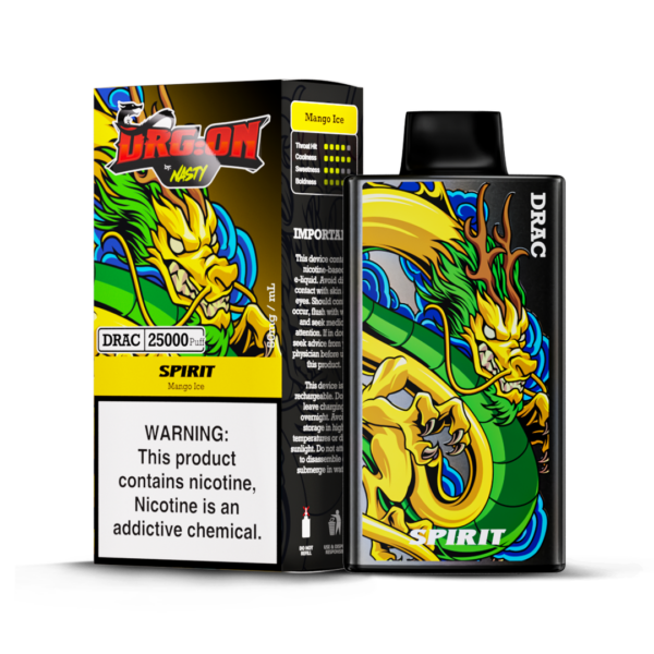 NASTY DRAG-ON 25 000 PUFF 5% - SPIRIT (MANGO ICE)