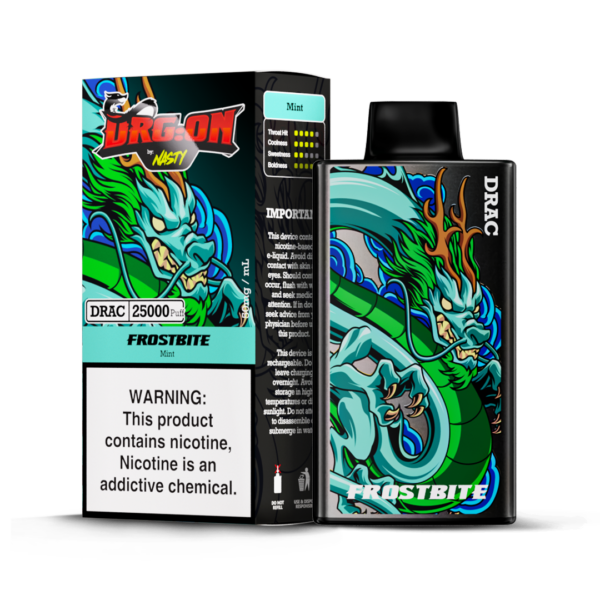 NASTY DRAG-ON 25 000 PUFF 5% - FROSTBITE (MINT)