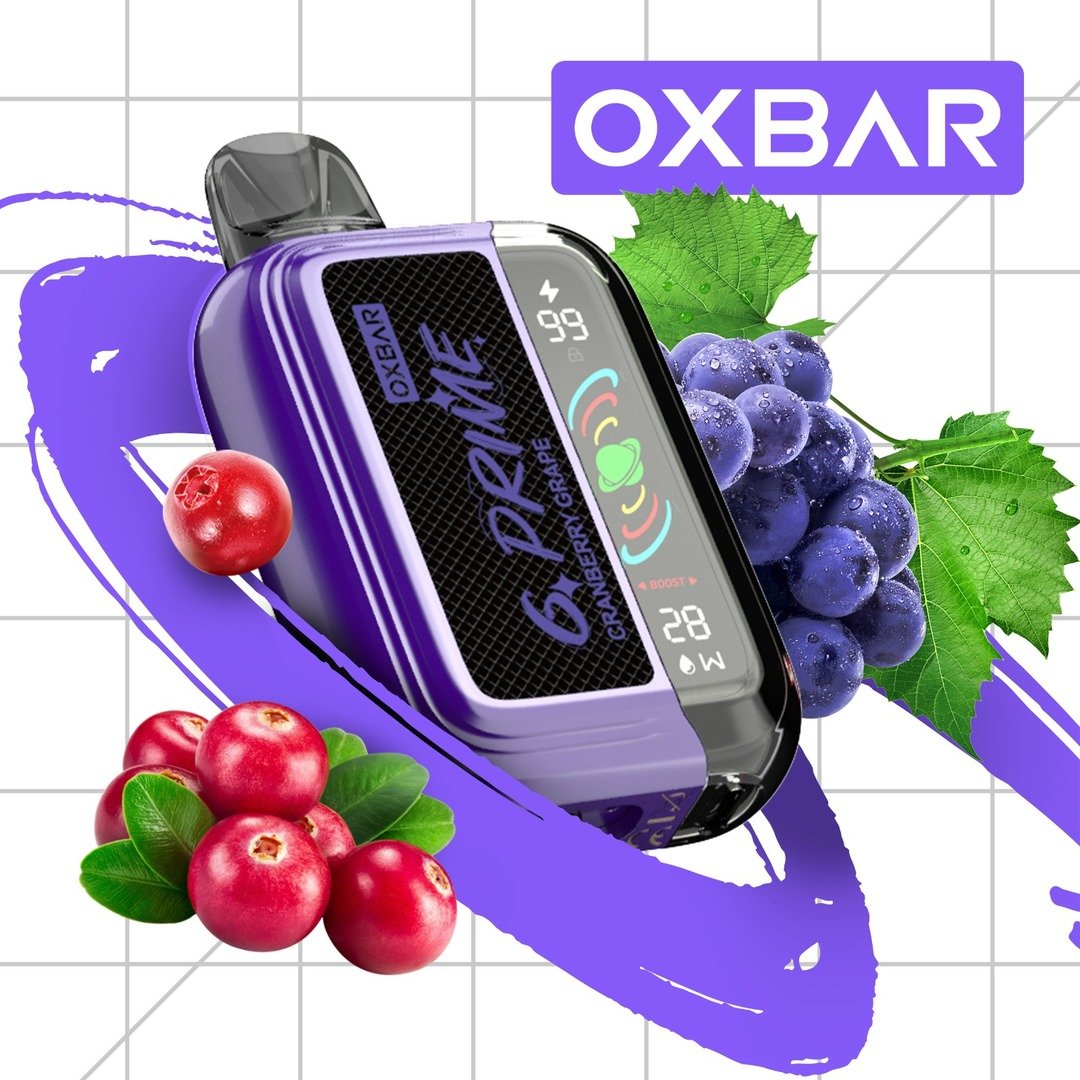 OXBAR GPRIME 25 000 PUFF 5% - CRANBERRY GRAPE