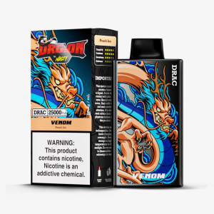NASTY DRAG-ON 25 000 PUFF 5% - VENOM (PEACH ICE)