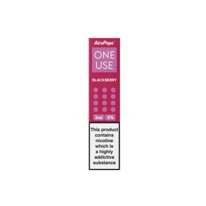 AIRSPOPS ONE USE 3ML 5% - BLACKBERRY
