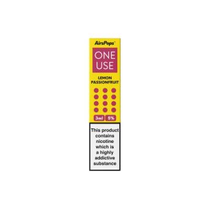 AIRSPOPS ONE USE 3ML 5% - LEMON PASSIONFRUIT