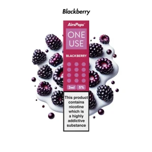 AIRSPOPS ONE USE 3ML 5% - BLACKBERRY