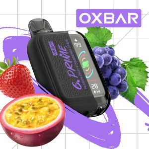 OXBAR GPRIME 25 000 PUFF 5% - PASSION FRUIT STRAWBERRY GRAPE