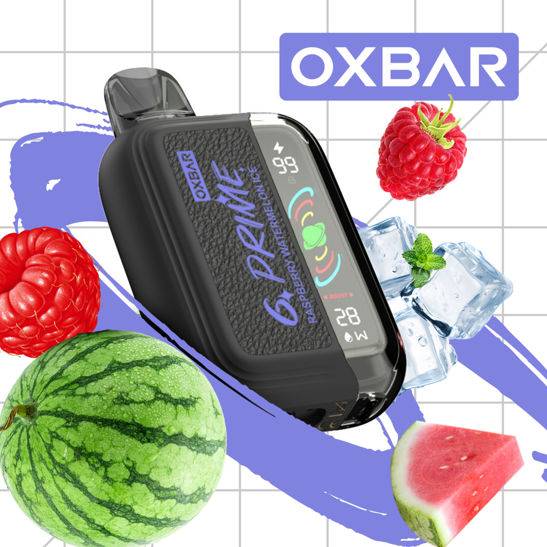 OXBAR GPRIME 25 000 PUFF 5% - RASPBERRY WATERMELON ICE