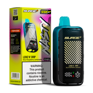 NASTY 55K PUFF (SURGE 55 000) 5% - BLUE RASPBERRY LEMONADE ( LEMZ N' DRIP )
