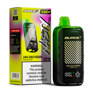 NASTY 55K PUFF (SURGE 55 000) 5% - PASSION FRUIT ( ZAKA ZAKA PASSION )