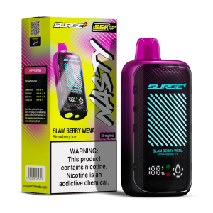 NASTY 55K PUFF (SURGE 55 000) 5% - STRAWBERRY ICE ( SLAM BERRY WENA )