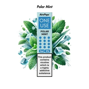 AIRSPOPS ONE USE 3ML 5% - POLAR MINT