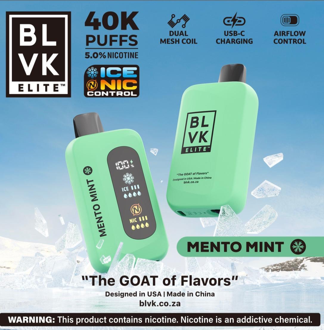 BLVK Elite 40 000 PUFF 5% - MENTO MINT