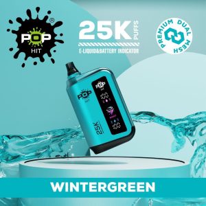 POPHITS 25 000 PUFF 5% - WINTERGREEN