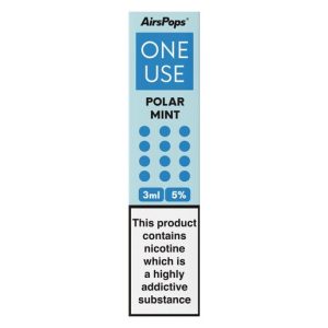 AIRSPOPS ONE USE 3ML 5% - POLAR MINT