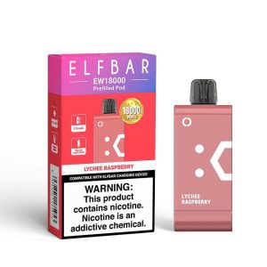 ELFBAR EW18 000 REPLACEMENT POD 5% - LYCHEE RASPBERRY