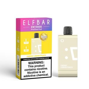 ELFBAR EW18 000 REPLACEMENT POD 5% - CHERRY LEMON PEACH