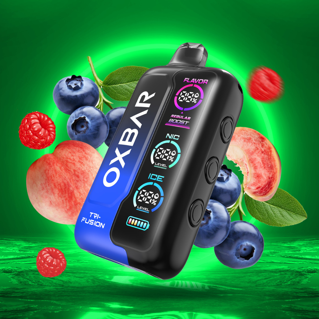 OXBAR TRIFUSION 50 000 PUFF 5% - PEACH BLUE RASPBERRY