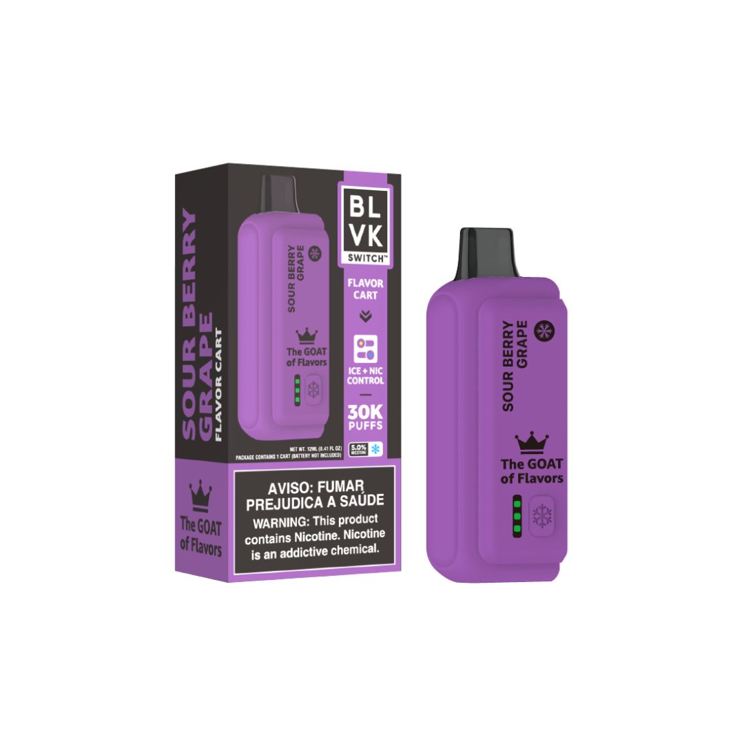 BLVK SWITCH 30 000 PUFF REPLACEMENT POD 5% - SOUR BERRY GRAPE