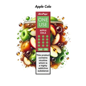 AIRSPOPS ONE USE 3ML 5% - APPLE COLA