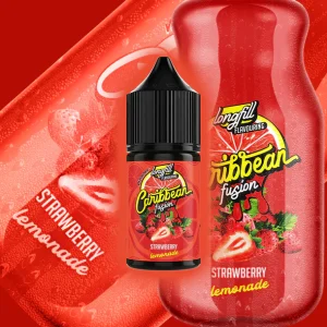 VAPOLOGY CARRIBEAN FUSION - STRAWBERRY LEMONADE LONG FILL 30ml